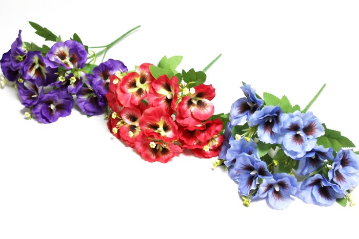 Б12281 Б/С Букет крупные анютины глазки 5г."Мотылек"31см(20шт)