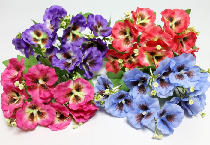 Б12281 Б/С Букет крупные анютины глазки 5г."Мотылек"31см(20шт)