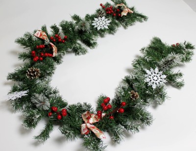 ЛЗ12117 Б/С Лиана еловая украшенная&quot;Магия Рождества&quot; H180см 