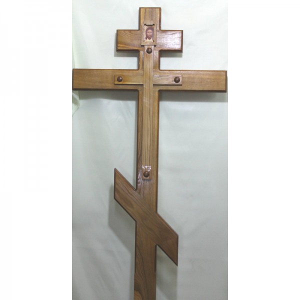 Р5411 Крест дуб.с иконой и крестом Н-250