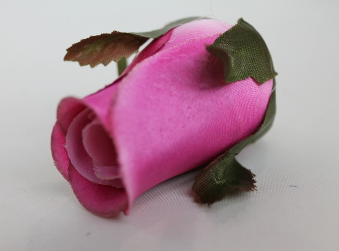 Г11266 Б/С Роза с пенопластолм из плотного сатина "Виват"Н=8см(20шт)