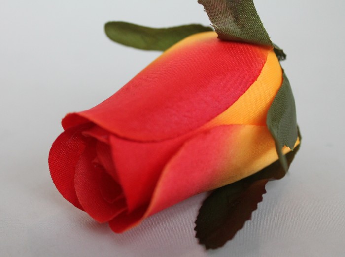 Г11266 Б/С Роза с пенопластолм из плотного сатина "Виват"Н=8см(20шт)