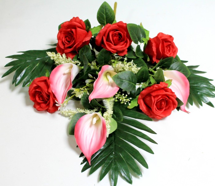 Б11964 Веер с латексной каллой для композиции на гроб 66см (2шт)