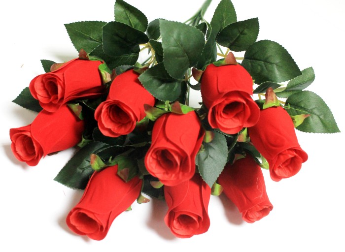 Б12203 Букет бархат.роз 9 голов"Идеал"Н52см(10шт)