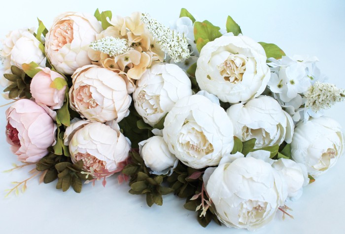 Б9815 Б/С Букет новые расцветки 13в.пион"Презент"Н50см