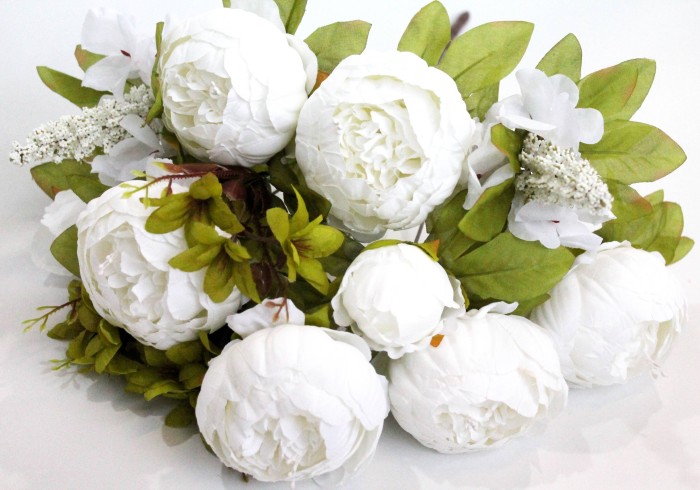 Б9815 Б/С Букет новые расцветки 13в.пион"Презент"Н50см