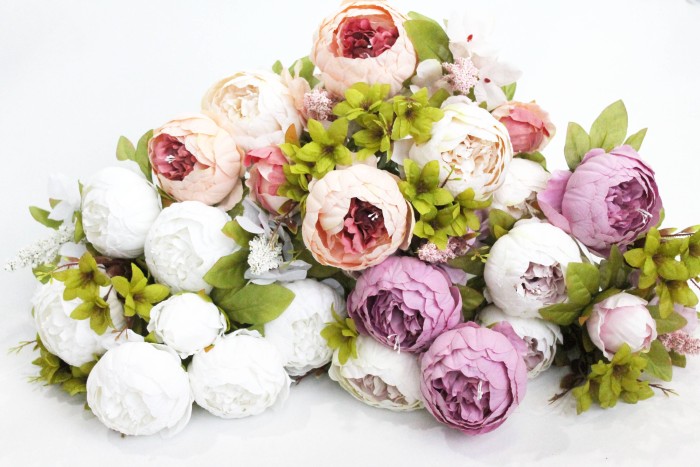 Б9815 Б/С Букет новые расцветки 13в.пион"Презент"Н50см