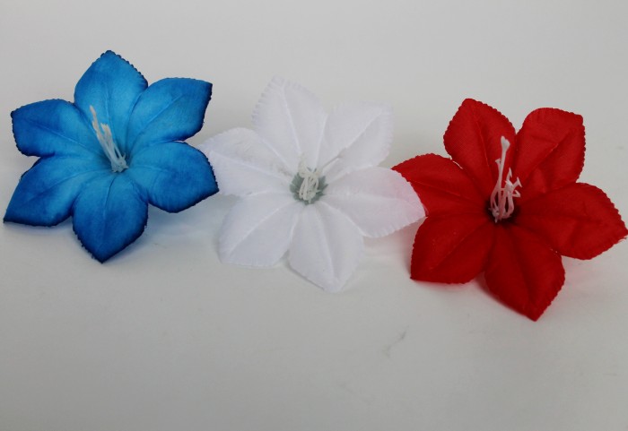 Г11720 Клематис 3 цвета с тычин."Муха"d=10см(100шт)