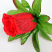 Г11317 Голова Бутон розы печатный в розетке"Надежда"Н8см(160микс)