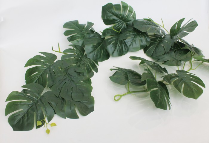 ЛЗ11857 Б/С Лиана монстера 21 крупный лист 170см(2шт) 