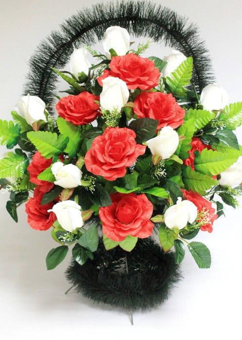 П054 Б/С Корзина декор.ритуальная"Макси"Н71см