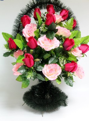 П054 Б/С Корзина декор.ритуальная&quot;Макси&quot;Н71см