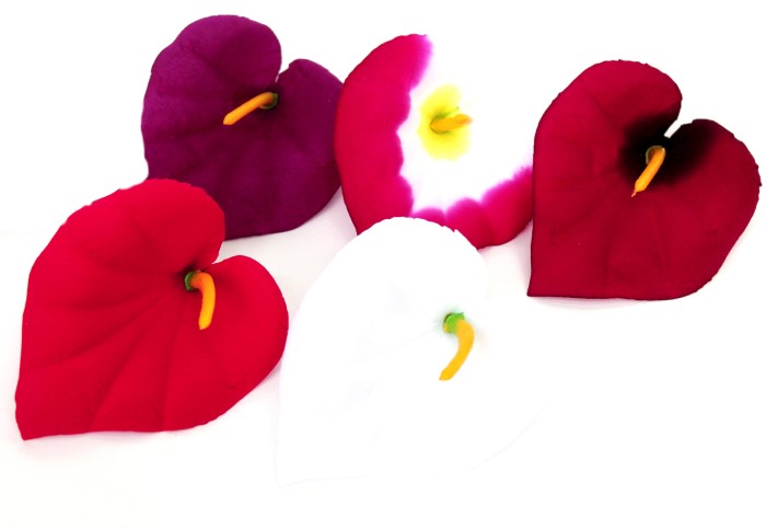 Г10798 Калла бархатная цветная с тычинкой d-11см(500микс)