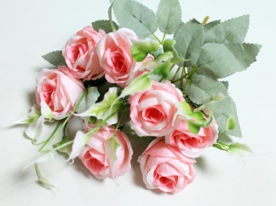 Б11704 Б/С Букет 7голов роза бутон&quot;Жасмин&quot;31см(10шт)