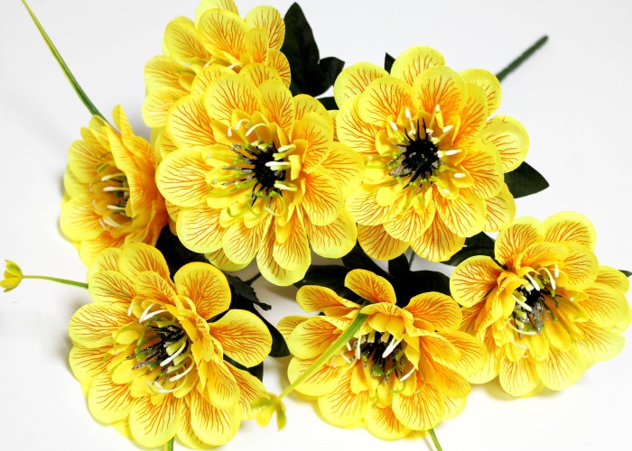 Б12286 Б/С Букет георгин 7г.с красивой серед."Райд"50см(40микс)