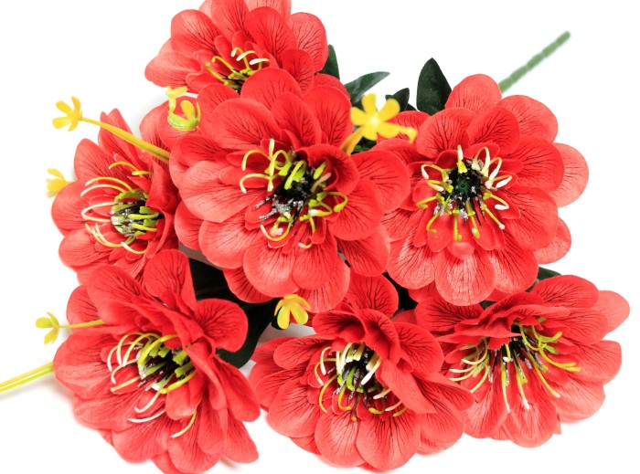 Б12286 Б/С Букет георгин 7г.с красивой серед."Райд"50см(40микс)