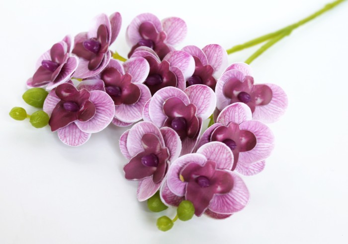 В11794 Б/С Вет.12 голов орхидея из латекса"Мини"31см(10шт)