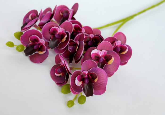 В11794 Б/С Вет.12 голов орхидея из латекса"Мини"31см(10шт)