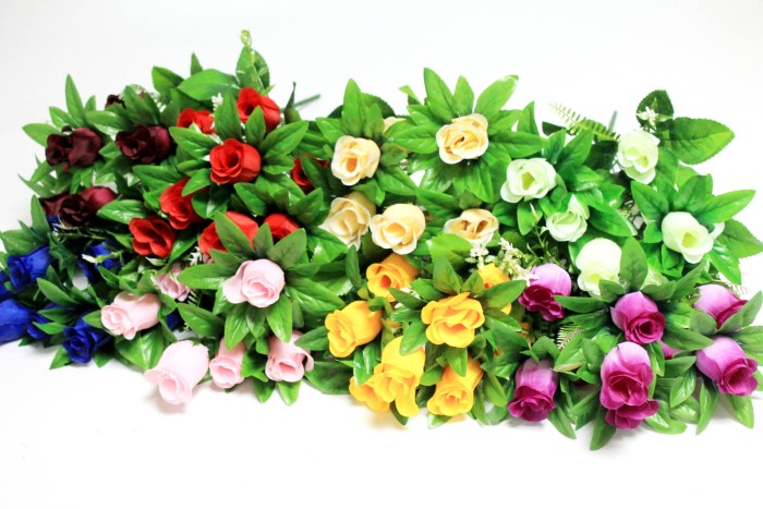 Б12048 Б/С Бук.бутонов роз 9 гол.Чжунь-Янь Н45см(20микс)