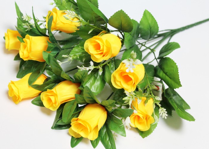 Б12048 Б/С Бук.бутонов роз 9 гол.Чжунь-Янь Н45см(20микс)