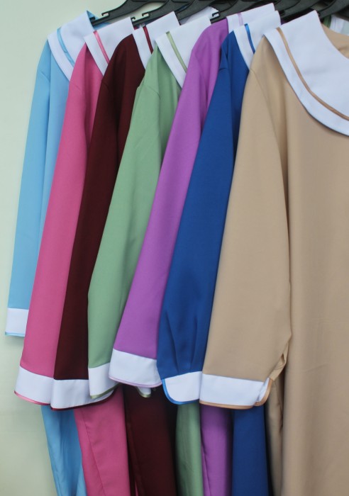 Р2995 Б/С Платье "Нежность" ритуальное (габардин)