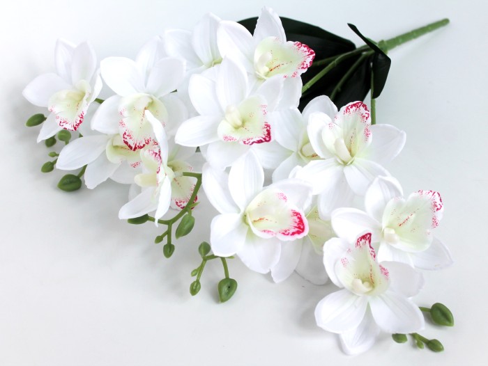 Б11795 Б/С Бук.15 голов 5в.куст.орхидеи"Чайка"46см(3микс)