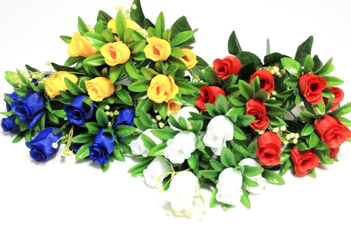 Б12047 Б/С Бук.бутонов роз 10 гол.Чжунь-Янь Н45см(20микс)