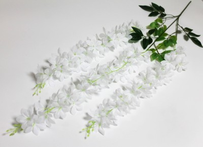 В12132 Б/С Ветка глициния &quot;Альба&quot;3вет.H106см(12шт)