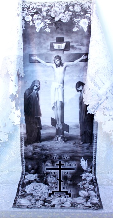 Р2137 Б/С Покрывало тюль с фото печатью 220*110см