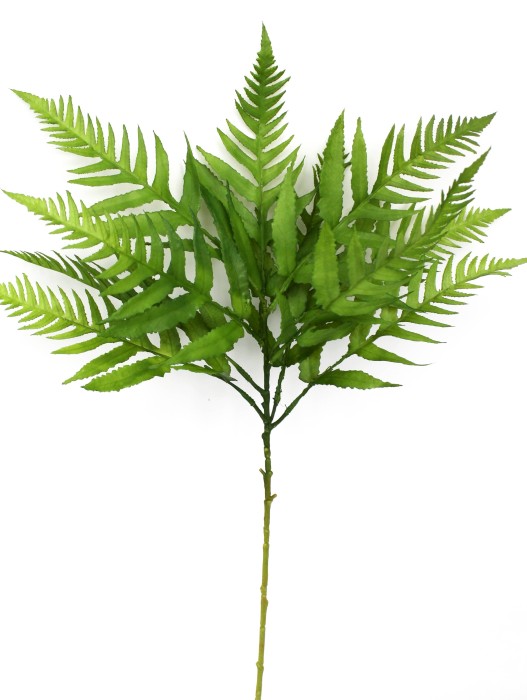 В11851 Ветка папоротник роголистный как резина 78см (2шт)