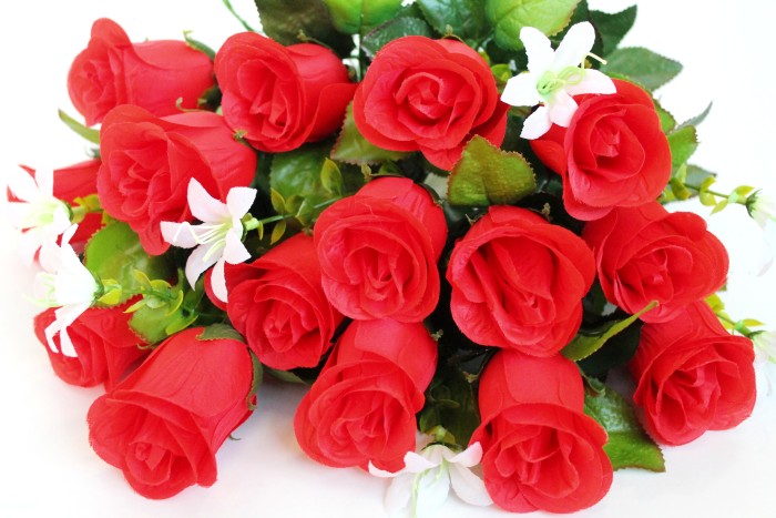 Б6553 Б/С Букет 3 цвета бут.роз"Народный"16г.53см(10шт)