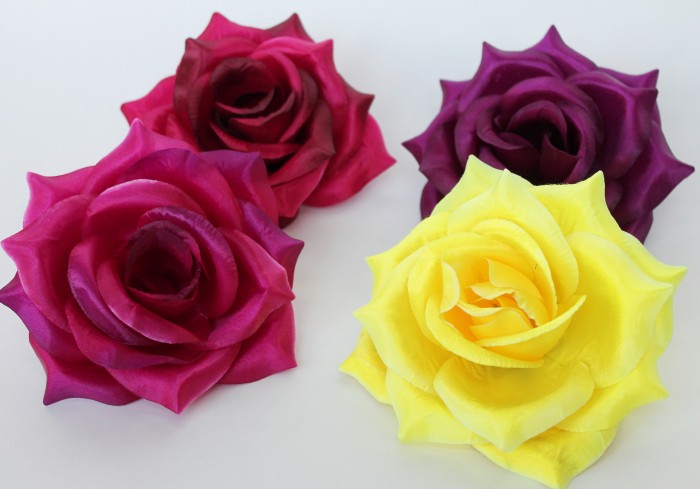 Г7658 Б/С Большая 20см роза"Милагрос"атлас 5 слоев(20шт)