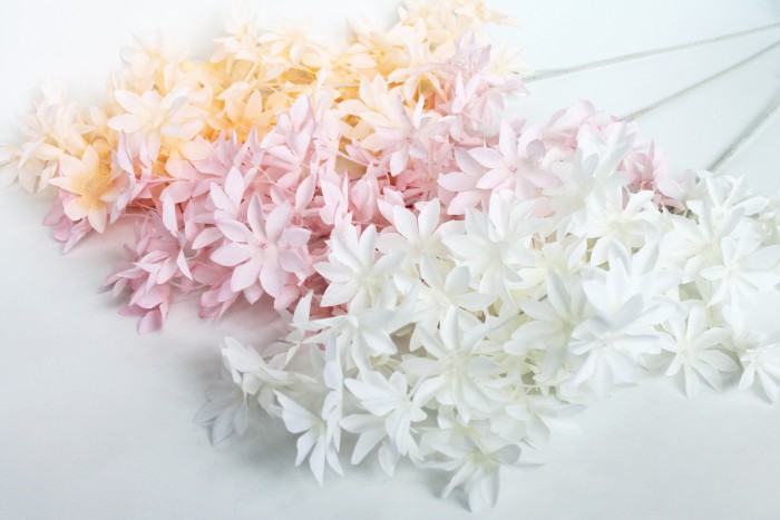 В11536 Б/С Ветка пушкиния-свадебная флористика 3вет.90цв.Н110см(5шт)