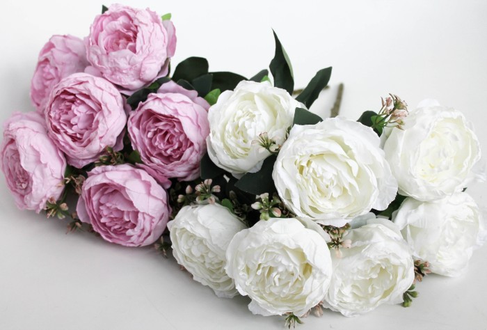 Б11622 Б/С Букет пиона 7г."Неон"обожженный Н42см