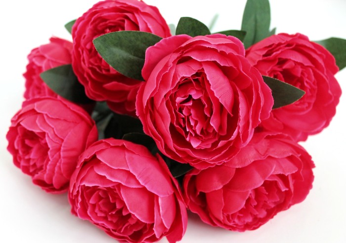 Б11599 Б/СБукет 4 расцветки 7 голов пионов"Престиж"40см(10микс)