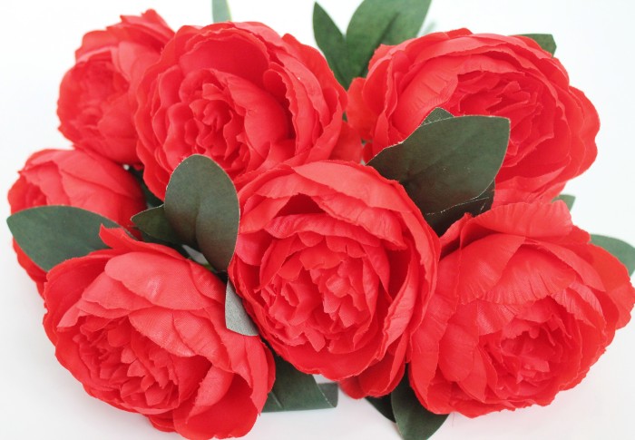 Б11599 Б/СБукет 4 расцветки 7 голов пионов"Престиж"40см(10микс)