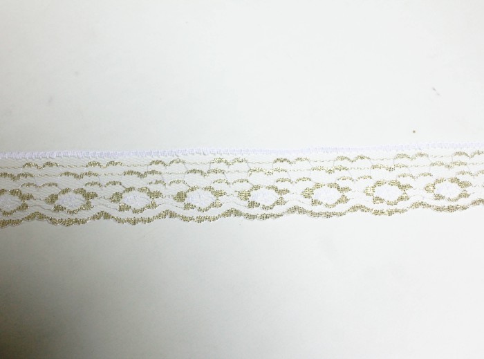 Р8091 Кружево с золотом.4,5см  (1 уп.200м)