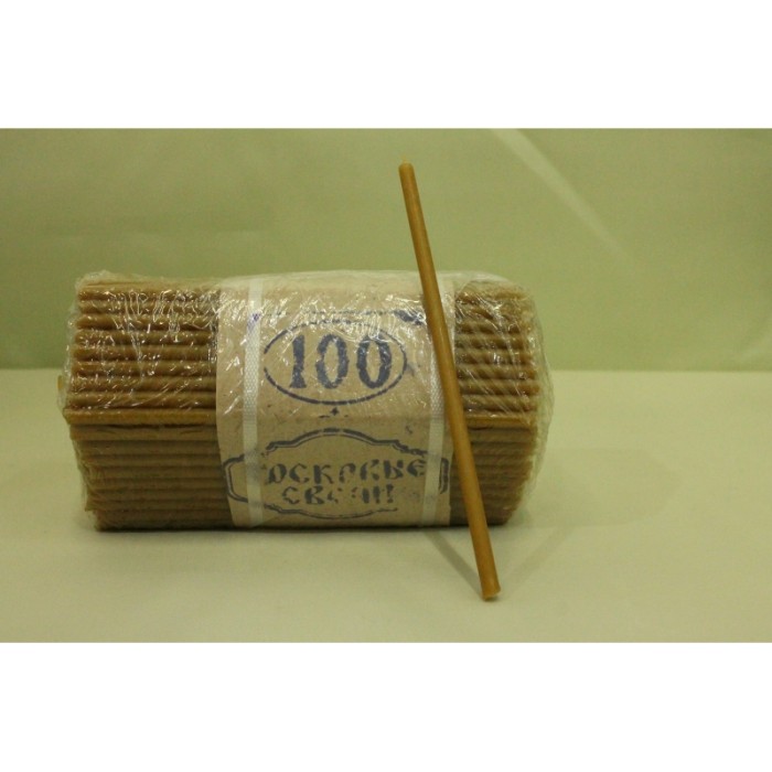 Р7863 Б/С Свечи восковые церковные №100 (250шт)