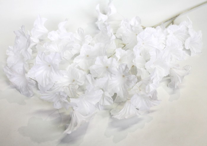 В11534 Б/С Ветка глоксиния-свадебная флористика 3в.57цв.Н110см(5шт)