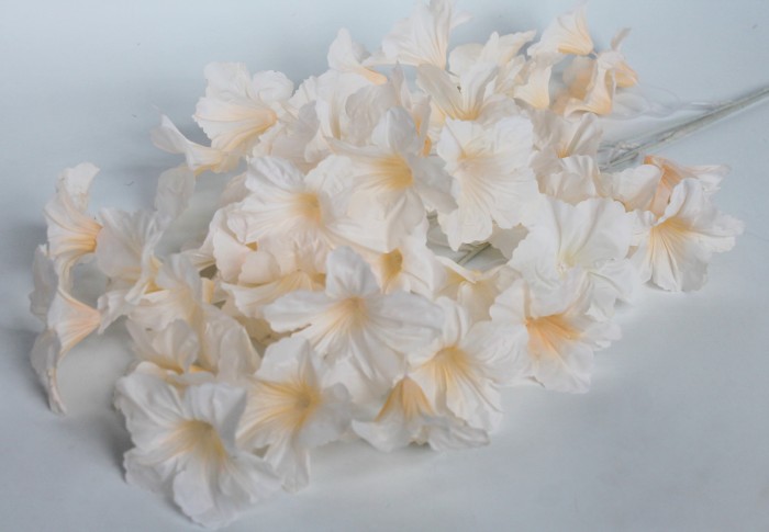 В11534 Б/С Ветка глоксиния-свадебная флористика 3в.57цв.Н110см(5шт)