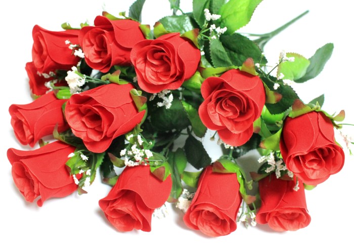 Б12216 Б/С Букет полный барх.бутон 12гол с богатой кашкой Н52см(10шт)