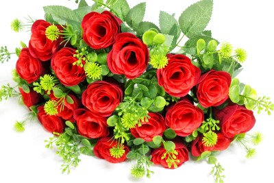 Б12295 Б/С Букет 18г.барх.с дорог.листом"Торпедо"41см