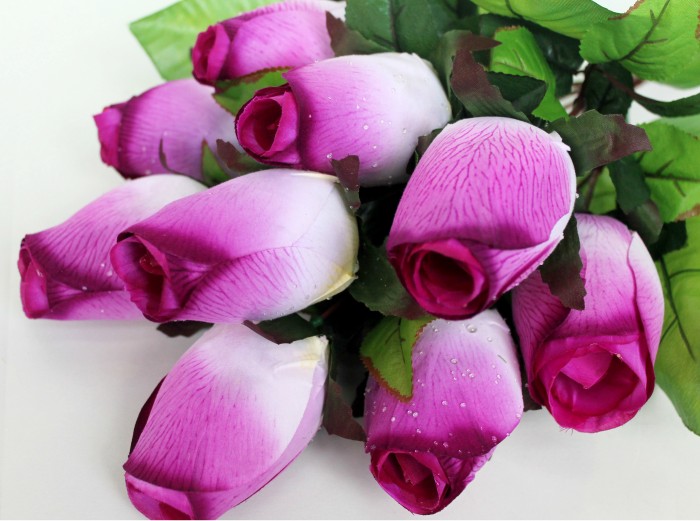 Б861 Б/С Бук.бутылочная роза с росой 9гол.Н56см(12микс)