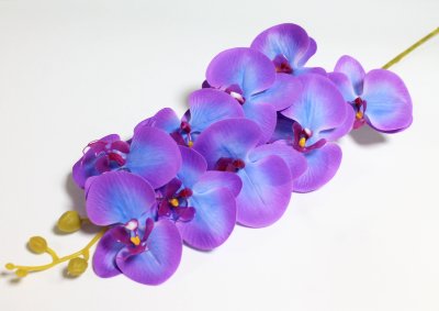 В12008 Б/С Орхидея из силикона 9 голов &quot;Московская&quot; 102см(2шт) 