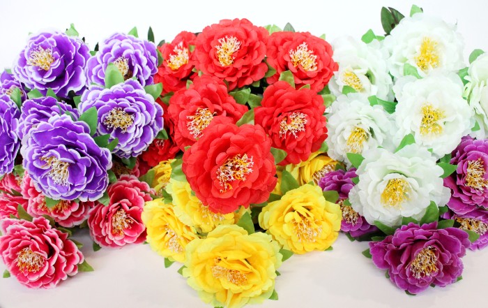 Б11380 Б/С Букет 60см 7 голов пионов"Юпитер"(10микс)