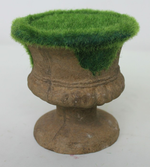 Э10738 Б/С Кашпо вазон со мхом Н12см D11,5 (2шт)