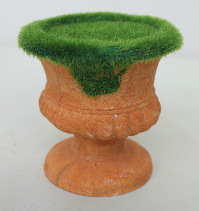 Э10738 Б/С Кашпо вазон со мхом Н12см D11,5 (2шт)