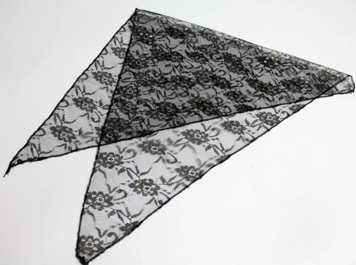 Р2349 **Платок чёрный ритуальный. 