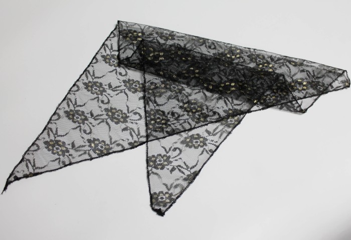 Р2349 **Платок чёрный ритуальный. 