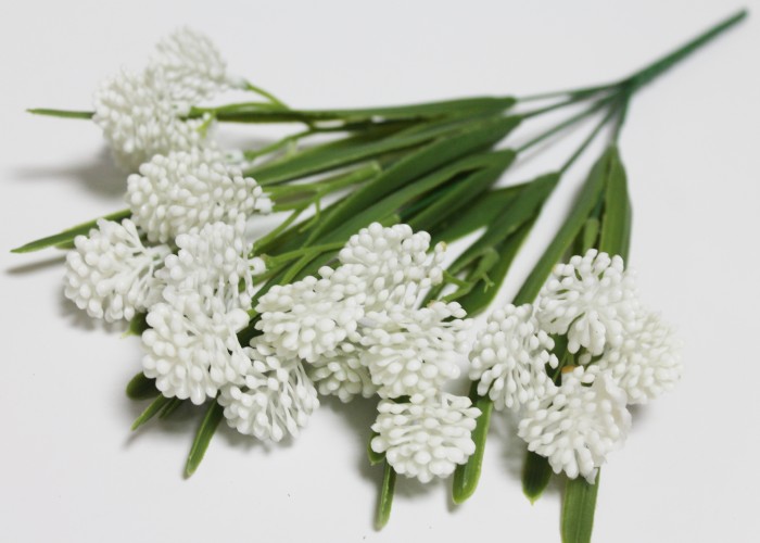 Б12062 Б/С Букет-доб.клевер силикон 20гол.5в.Н35см(10шт)